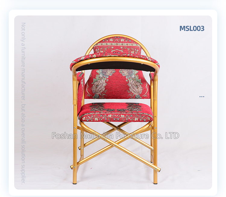 Original design stackable metal chair islam mosque muslim prayer mat chairs