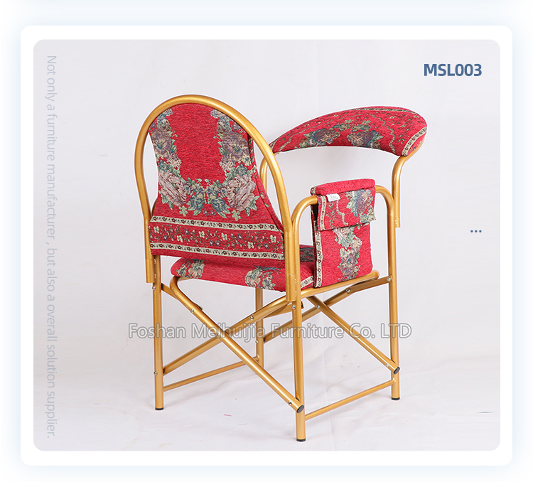 Original design stackable metal chair islam mosque muslim prayer mat chairs