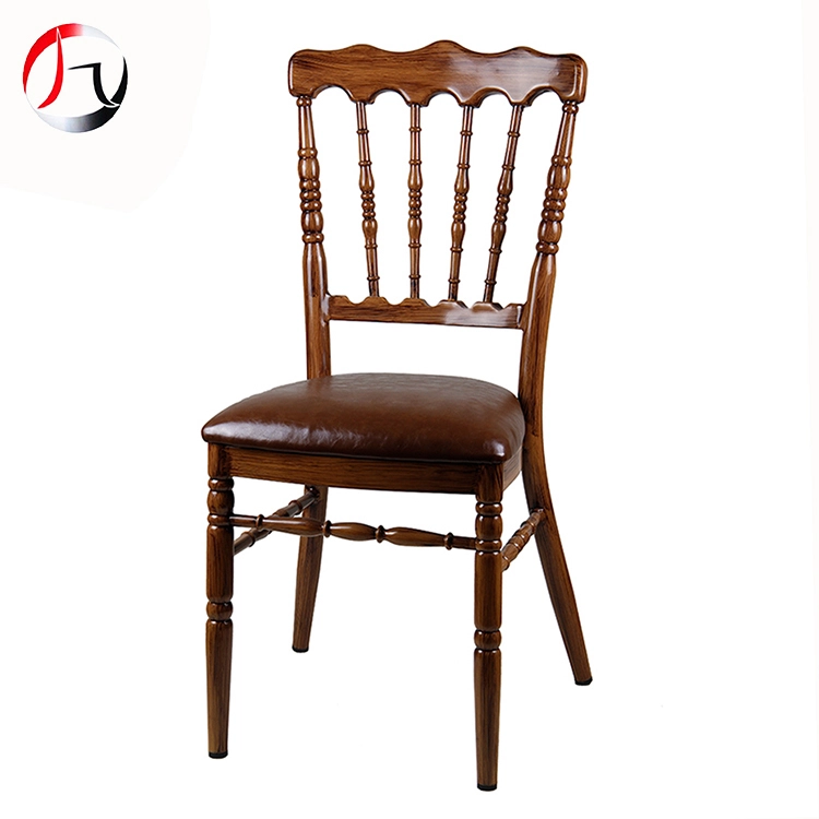 MHJ furniture - Factory Sales Hotel Brown Napoleon Wedding Dining Chiavari Chair Metal chiavari chair 1