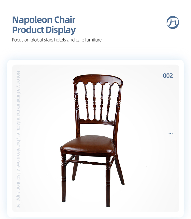 Factory sales hotel brown napoleon wedding dining chiavari chair