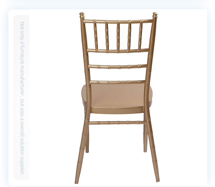 Cheap price metal dining chairs stacking chiavari tiffany chair for wedding party event