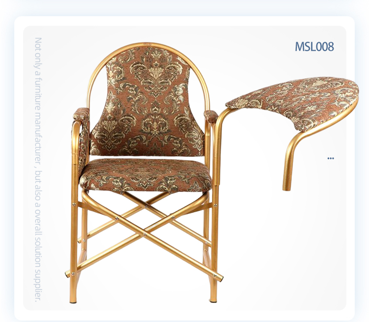 New design foldable iron pastor islam muslim mosque church prayer chair