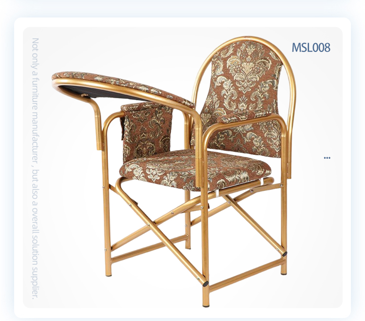 New design foldable iron pastor islam muslim mosque church prayer chair