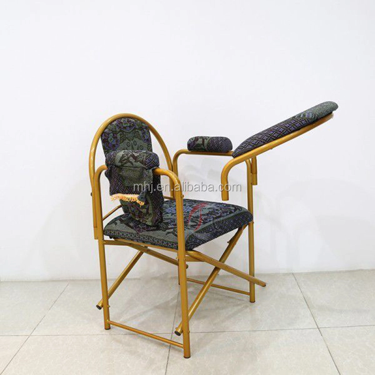 MHJ furniture - Demountable Metal Prayer Chairs Church Muslim Salah Chair With Arms Muslim chair 1