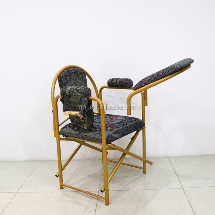 MHJ furniture - Demountable Metal Prayer Chairs Church Muslim Salah Chair With Arms Muslim chair 8