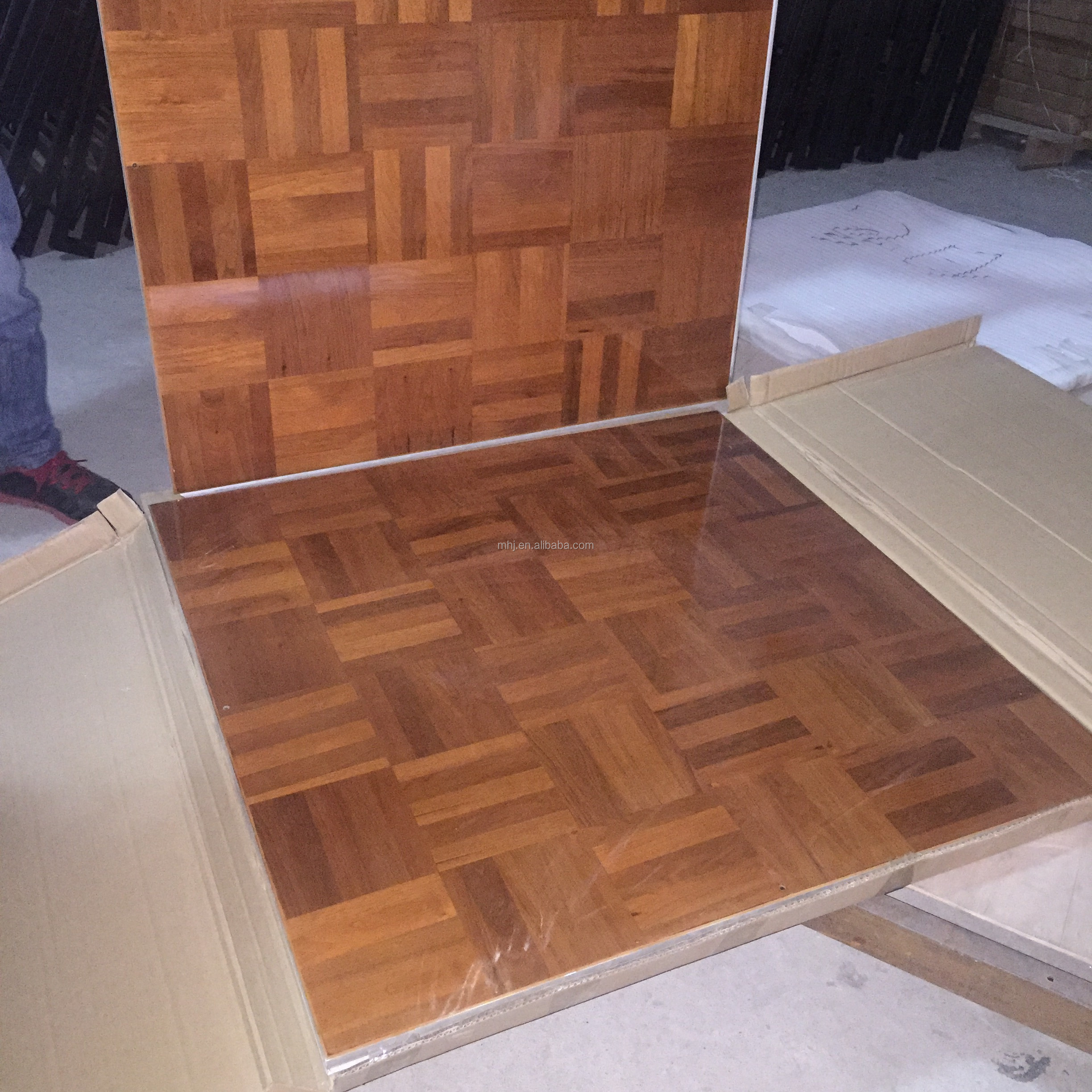 MHJ furniture - Factory Price Portable Teak Wood Dance Floor For Hotel Wedding Party Dance floor 24