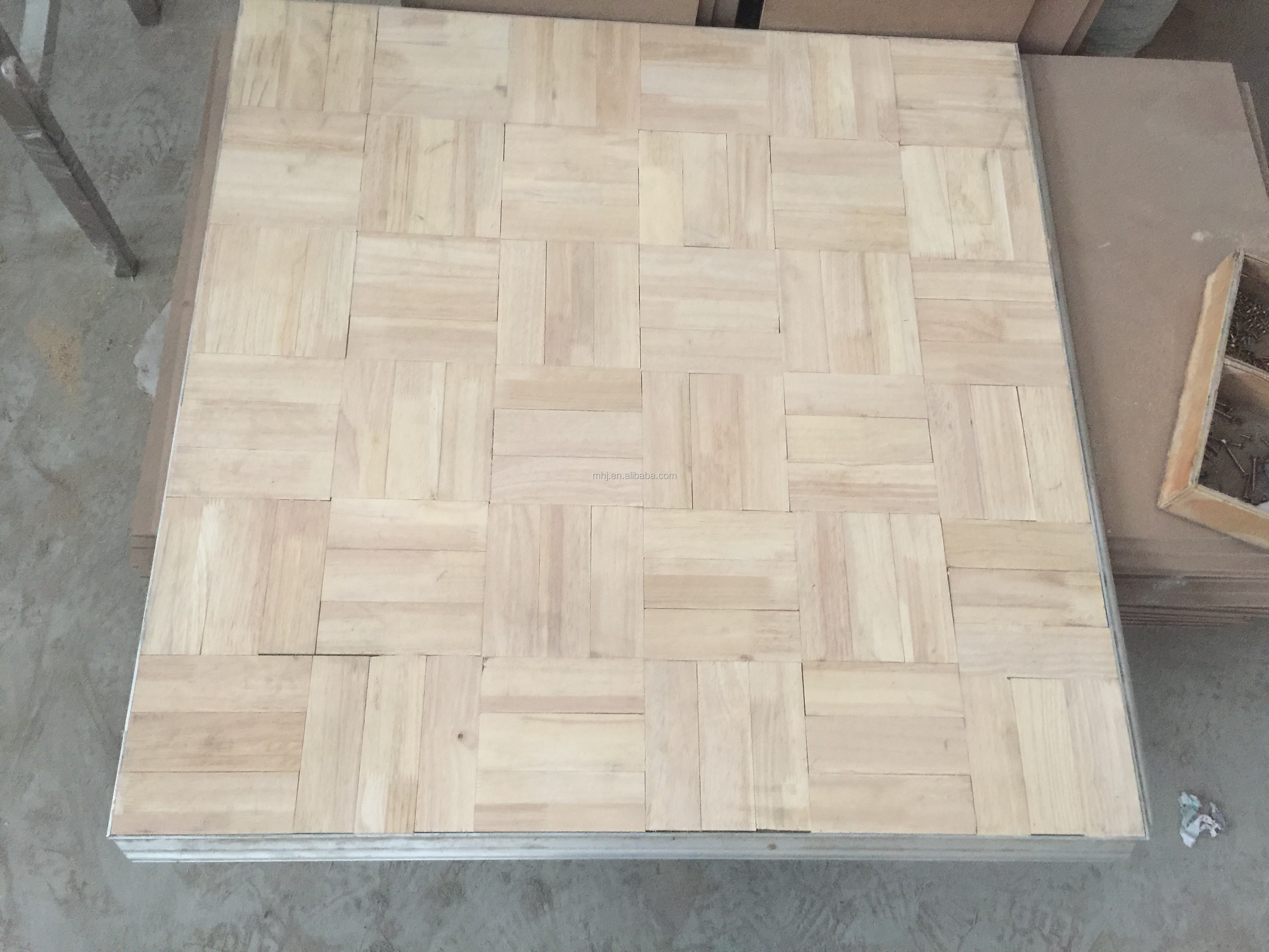 MHJ furniture - Matte Coating Interactive Wooden Dancing Competition Hotel Event Dance Floor Dance floor 19