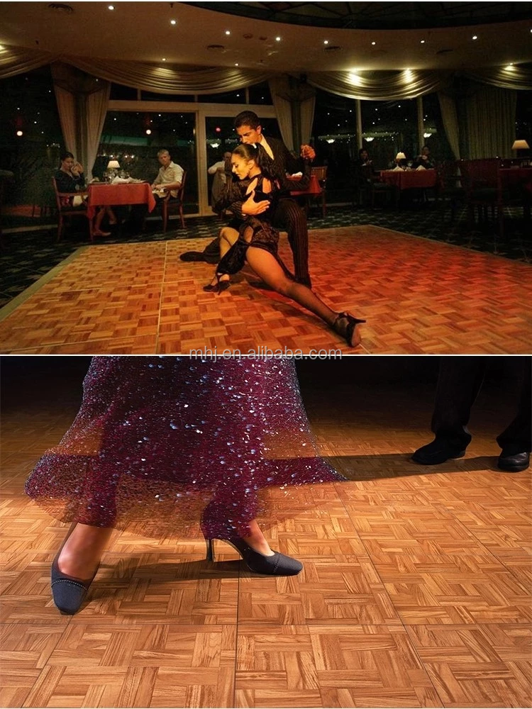 MHJ furniture - Matte Coating Interactive Wooden Dancing Competition Hotel Event Dance Floor Dance floor 17