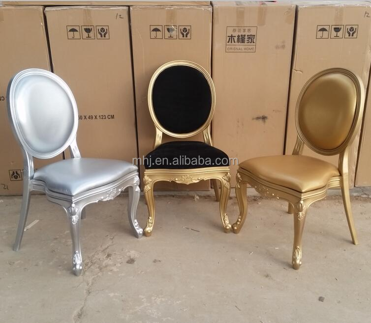 MHJ furniture - Stack Party Rental Black Ghost Wedding Louis Resin Chair Plastic chair and table 12