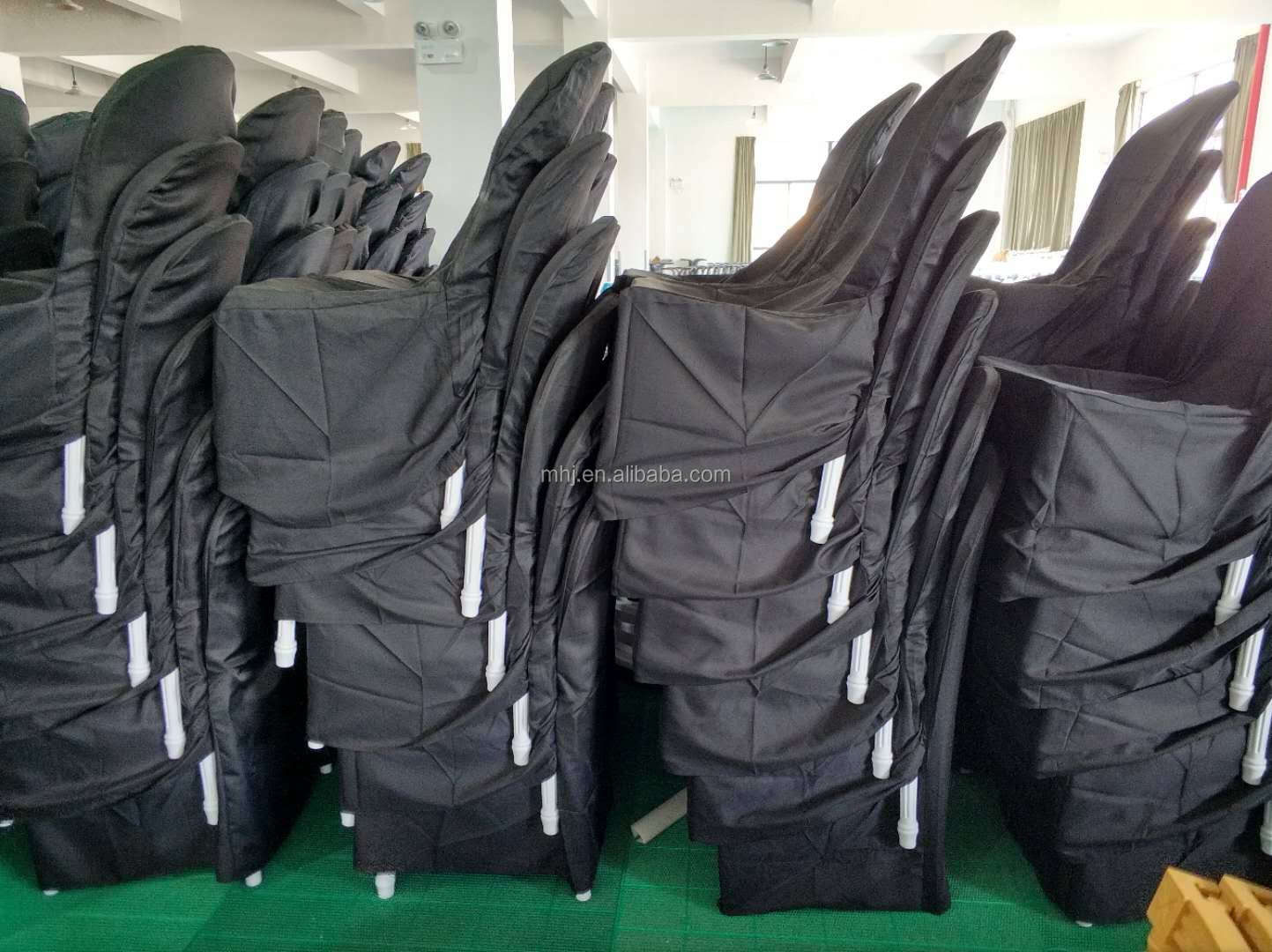 MHJ furniture - Stack Party Rental Black Ghost Wedding Louis Resin Chair Plastic chair and table 13