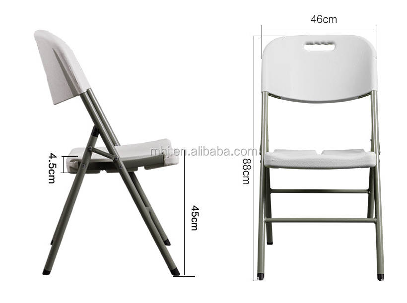 MHJ furniture - Hdpe Wholesale Color White Garden Plastic Folding Chair For Outdoor Party Wedding Event Plastic chair and table 13
