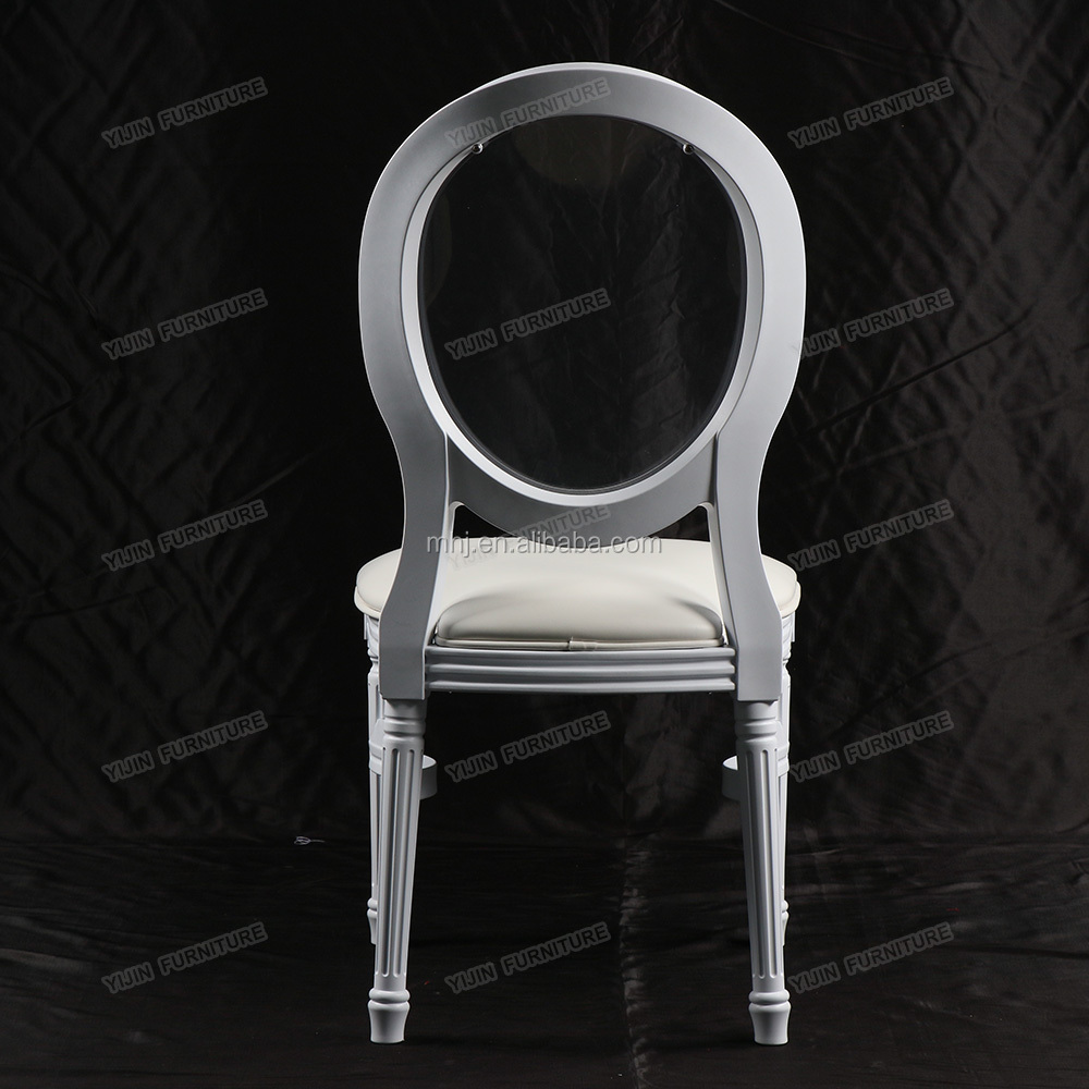 MHJ furniture - Factory Sale Pp White Louis Xv Ghost Wedding Chair With Clear Back Plastic chair and table 9
