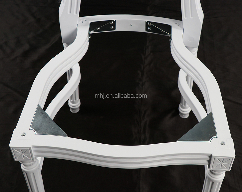 MHJ furniture - Factory Sale Pp White Louis Xv Ghost Wedding Chair With Clear Back Plastic chair and table 10