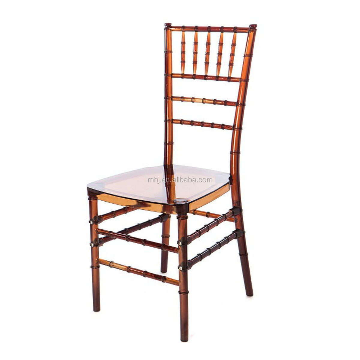MHJ furniture - Pc Resin Transparent Gold Knock-down Resin Chiavari Wedding Chair Plastic chair and table 8