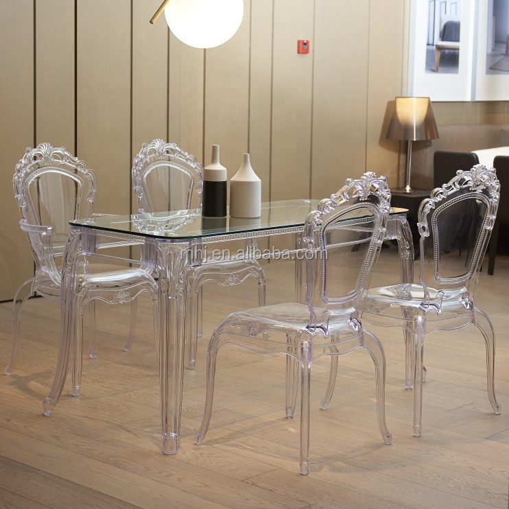 MHJ furniture - Global Hot Sale Stackable Plastic Resin Acrylic Hotel Banquet Party Wedding Chair Plastic chair and table 14
