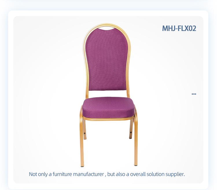 high back gold frame aluminum stacking metal flexible shake back banquet chair