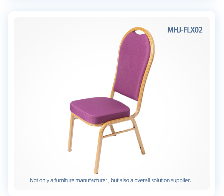 high back gold frame aluminum stacking metal flexible shake back banquet chair