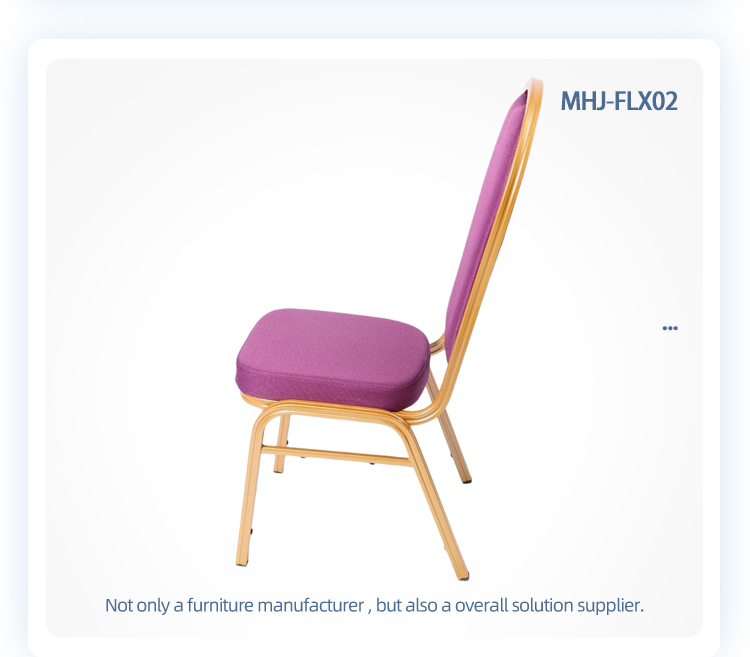 high back gold frame aluminum stacking metal flexible shake back banquet chair