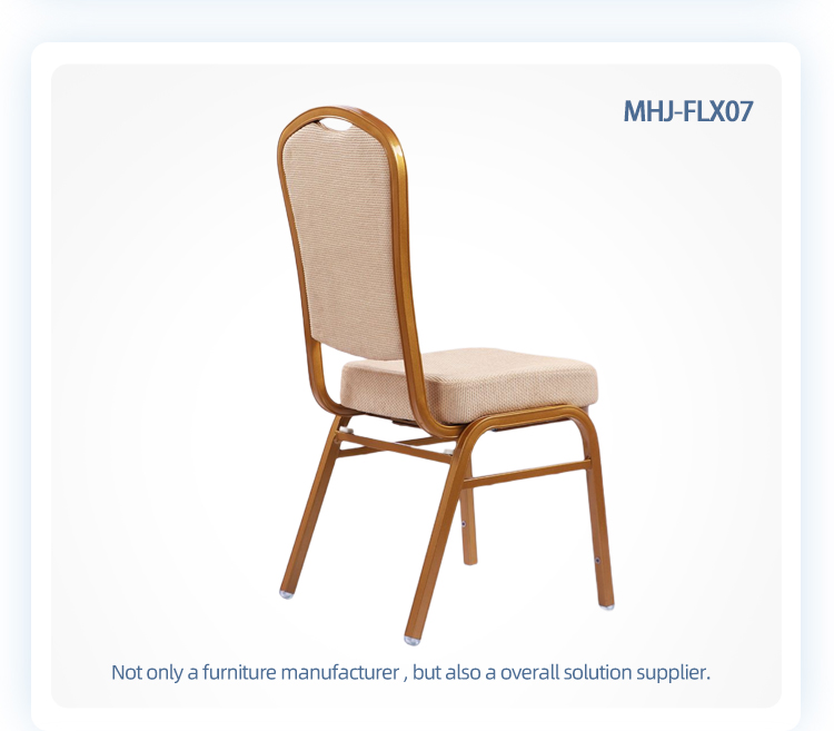 Aluminum stacking flex back hotel chair swing back hotel banquet hall chair