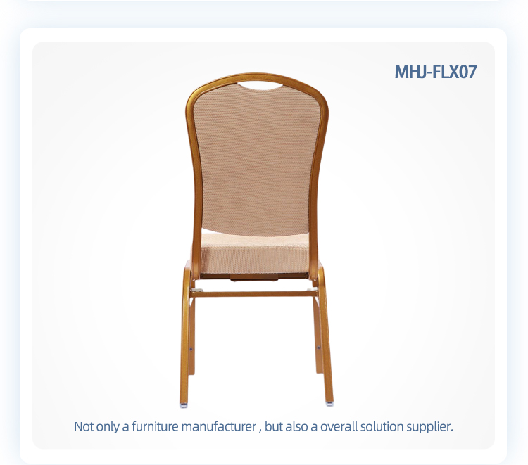 Aluminum stacking flex back hotel chair swing back hotel banquet hall chair