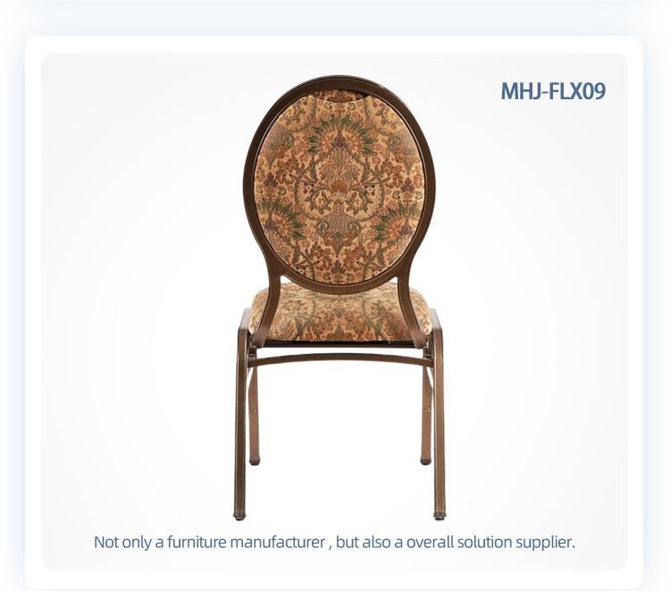 Custom high quality stackable round flexible back restaurant banquet chair