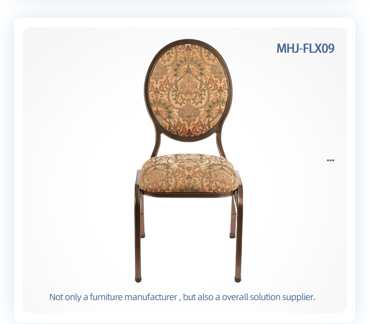 Custom high quality stackable round flexible back restaurant banquet chair