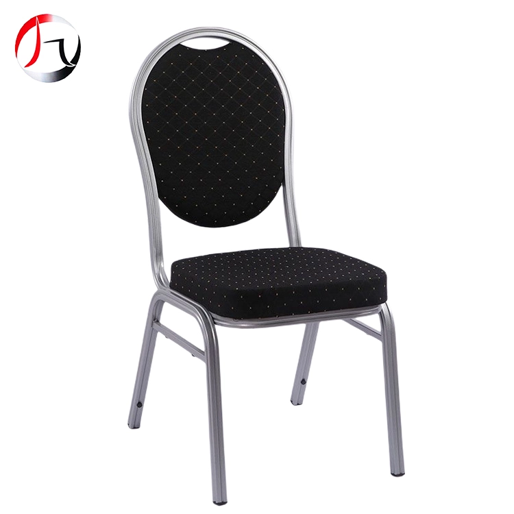 MHJ furniture - 3 Years Warranty Oval Backrest Aluminum Dining Chairs Stackable Banquet Chair For Party Aluminum chair 1