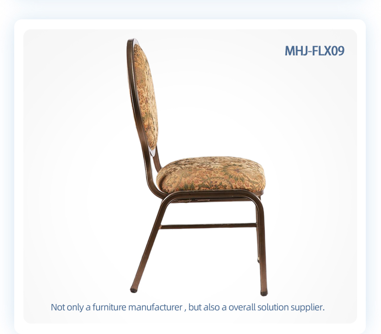 Custom high quality stackable round flexible back restaurant banquet chair