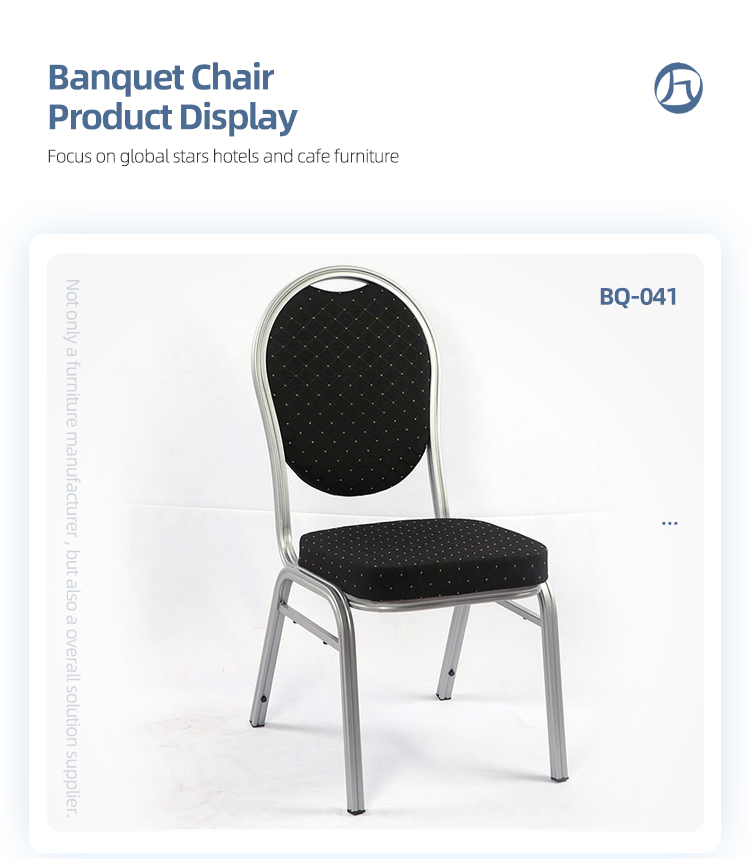 3 years warranty oval backrest aluminum dining chairs stackable banquet chair for party