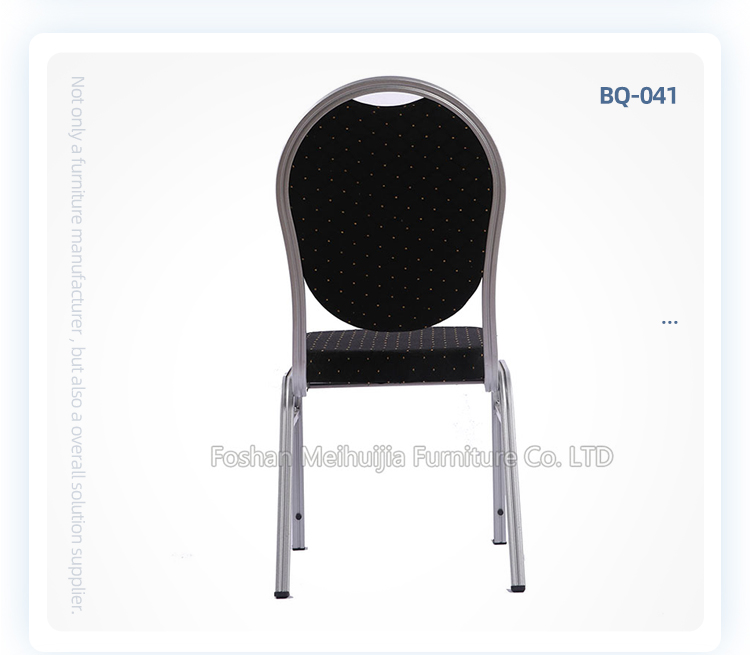 3 years warranty oval backrest aluminum dining chairs stackable banquet chair for party