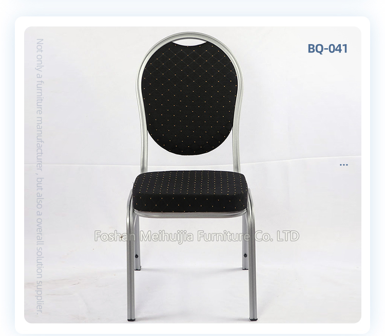 3 years warranty oval backrest aluminum dining chairs stackable banquet chair for party