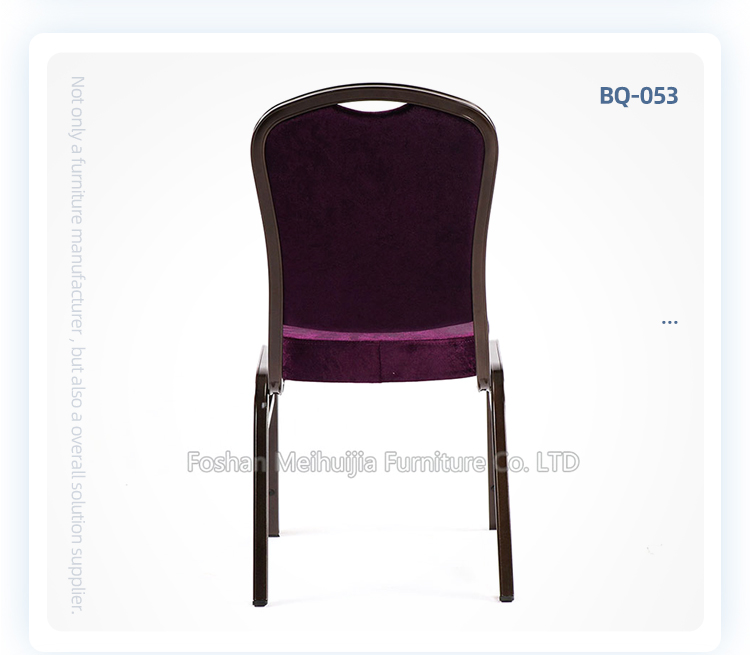 Modern cheap high quality purple restaurant dining room chairs hotel furniture banquet chair