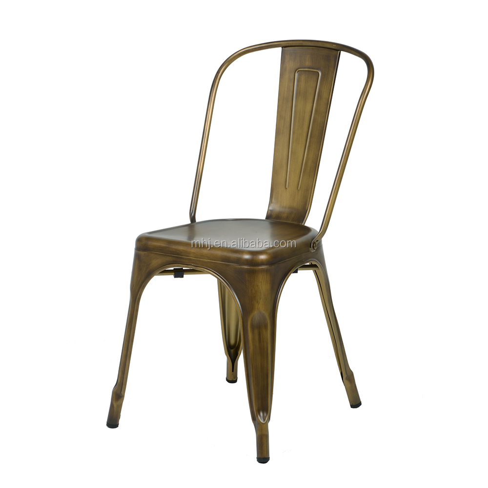 MHJ furniture - Newest Colorful French Tolix Stacking High Back Metal Industrial Design Chair Leisure chair 8