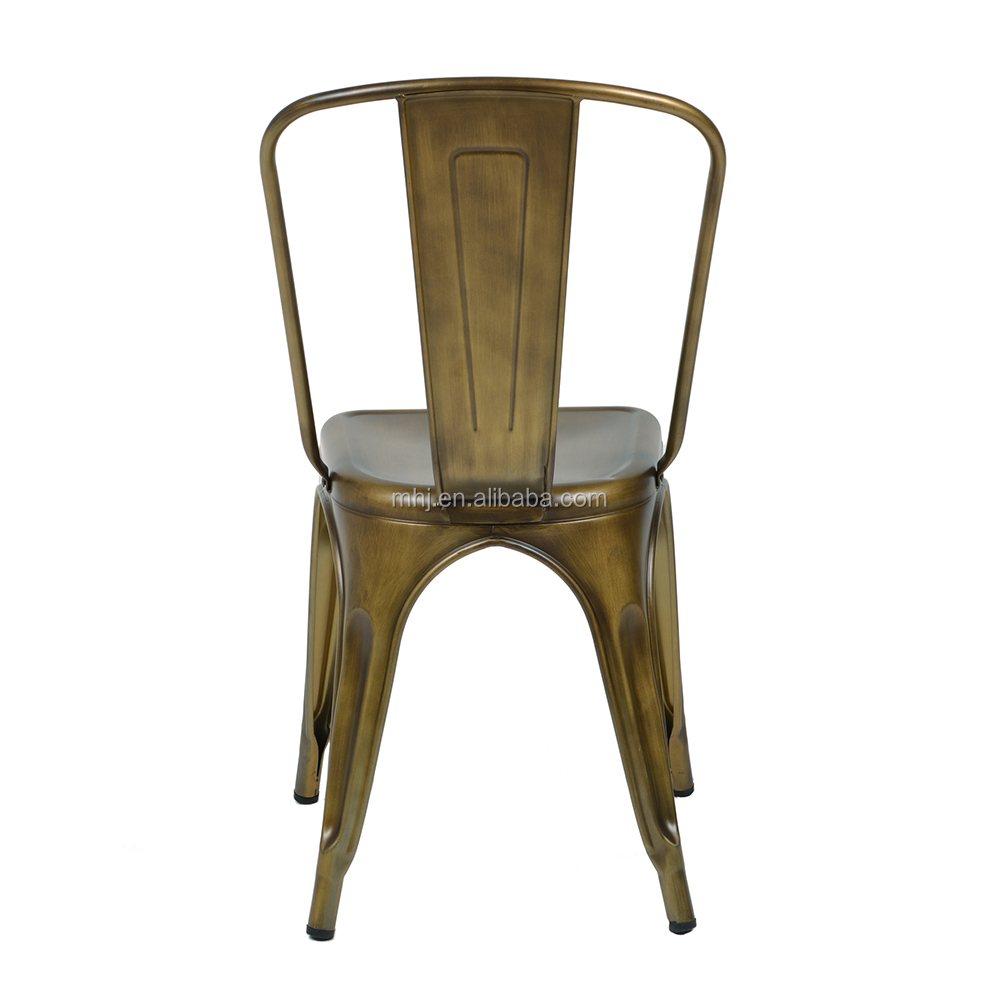MHJ furniture - Newest Colorful French Tolix Stacking High Back Metal Industrial Design Chair Leisure chair 11