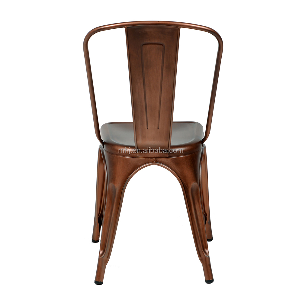 MHJ furniture - Newest Colorful French Tolix Stacking High Back Metal Industrial Design Chair Leisure chair 12