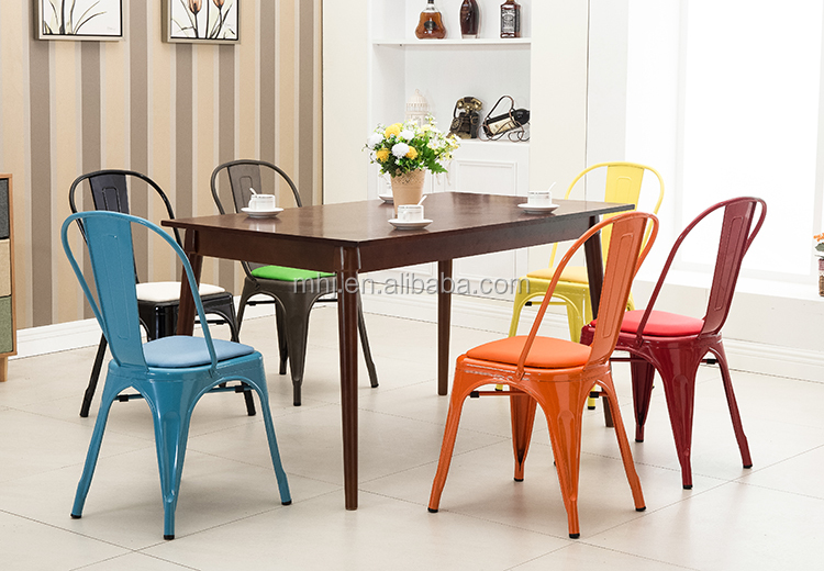 MHJ furniture - Factory Sale Iron Steel Metal Restaurant Cafe Bistro Tolix Chair Leisure chair 16