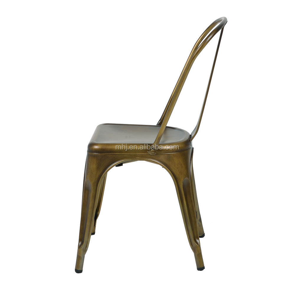 MHJ furniture - Newest Colorful French Tolix Stacking High Back Metal Industrial Design Chair Leisure chair 10