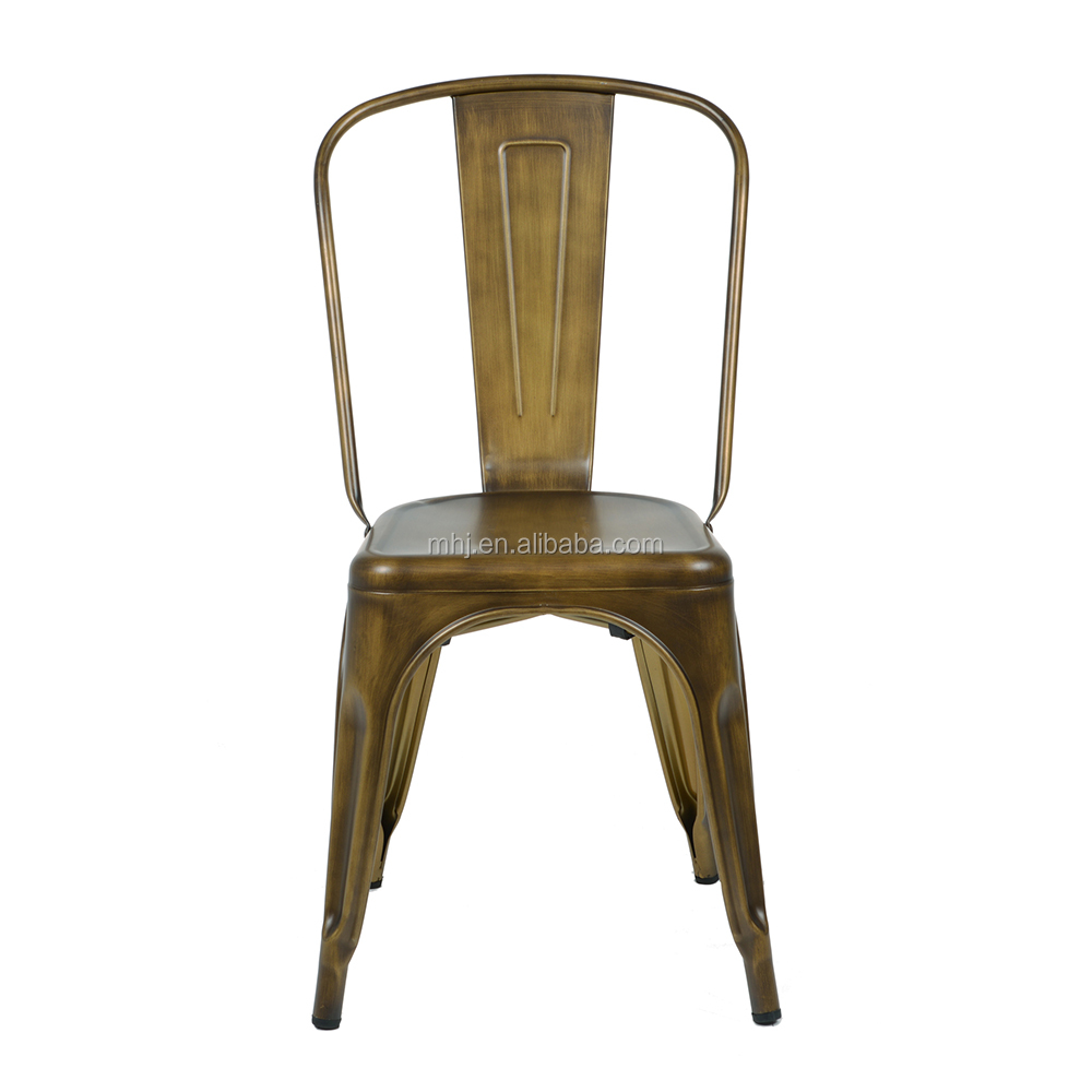 MHJ furniture - Newest Colorful French Tolix Stacking High Back Metal Industrial Design Chair Leisure chair 9