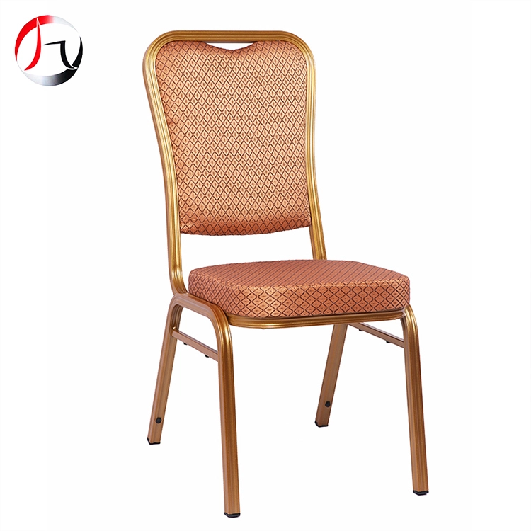 MHJ furniture - Event Banquet Bridal Chairs Aluminum Frame Hotel Furniture 6cm Thick High Density Mold Seat Foam Chair Aluminum chair 1