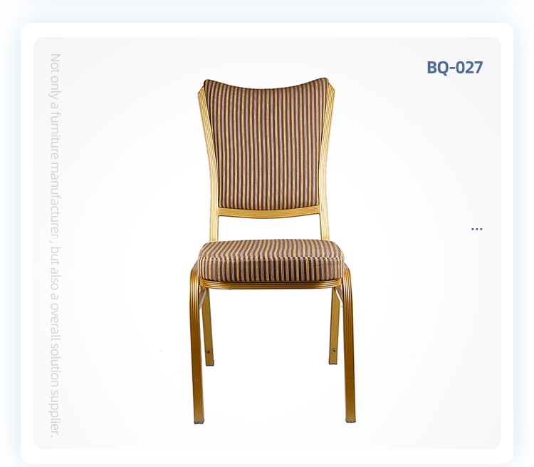 Wholesale simple design stackable wedding party banquet chair with upholstered padded