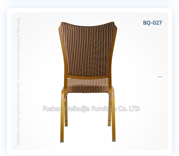 Wholesale simple design stackable wedding party banquet chair with upholstered padded