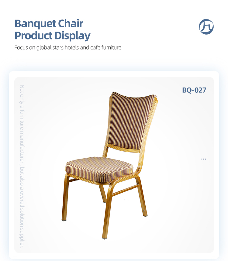 Wholesale simple design stackable wedding party banquet chair with upholstered padded