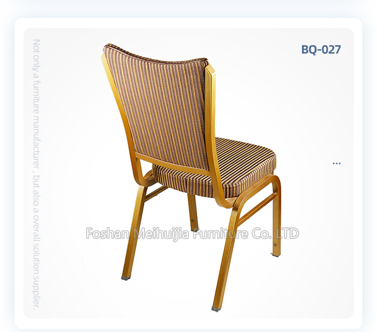 Wholesale simple design stackable wedding party banquet chair with upholstered padded