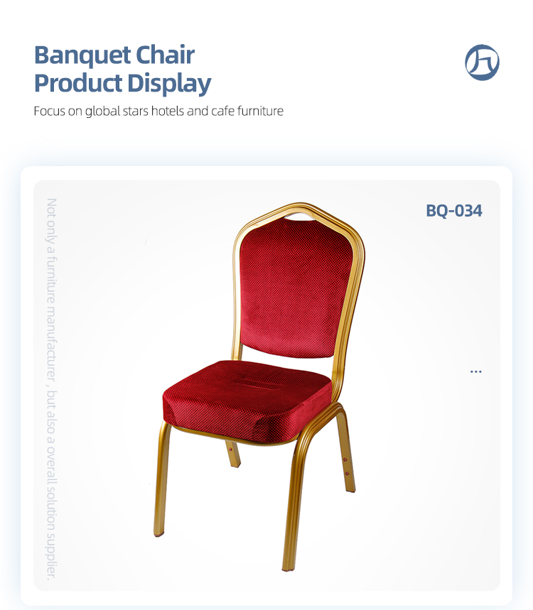Custom middle back hotel party furniture aluminum frame material banquet chair