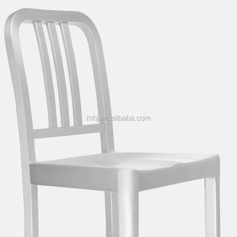 MHJ furniture - Hot Sale Antique Style Stackable Iron Tolixs Navy Bar Wedding Chair Leisure chair 9