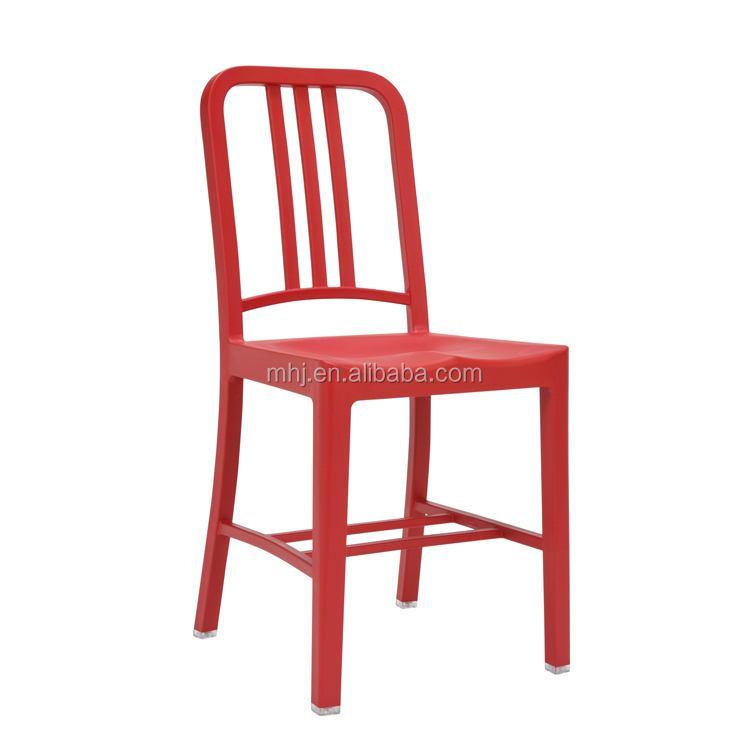 MHJ furniture - Hot Sale Antique Style Stackable Iron Tolixs Navy Bar Wedding Chair Leisure chair 8