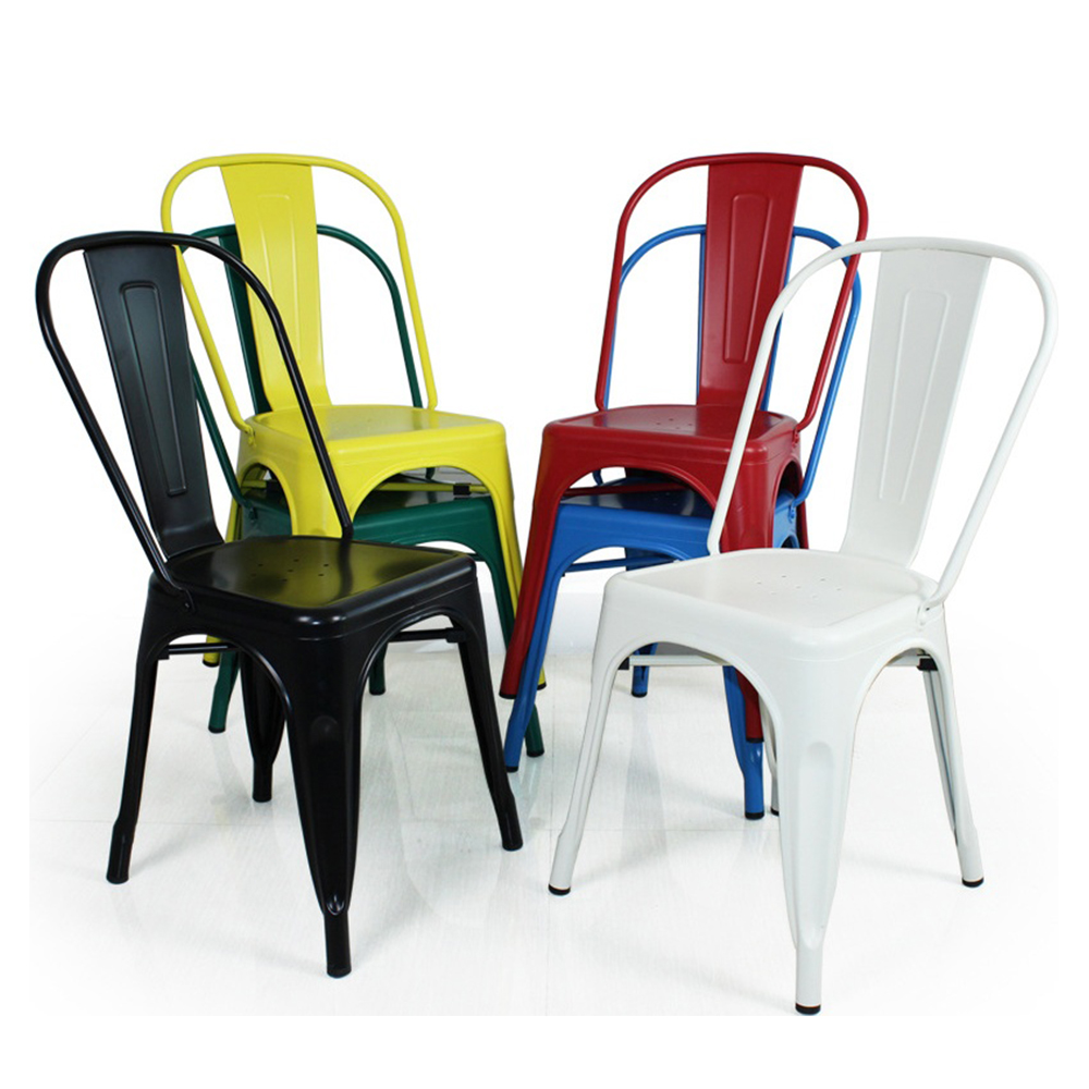 MHJ furniture - Wholesale Metal Painting Iron Bistro Tolixs Chair Leisure chair 9