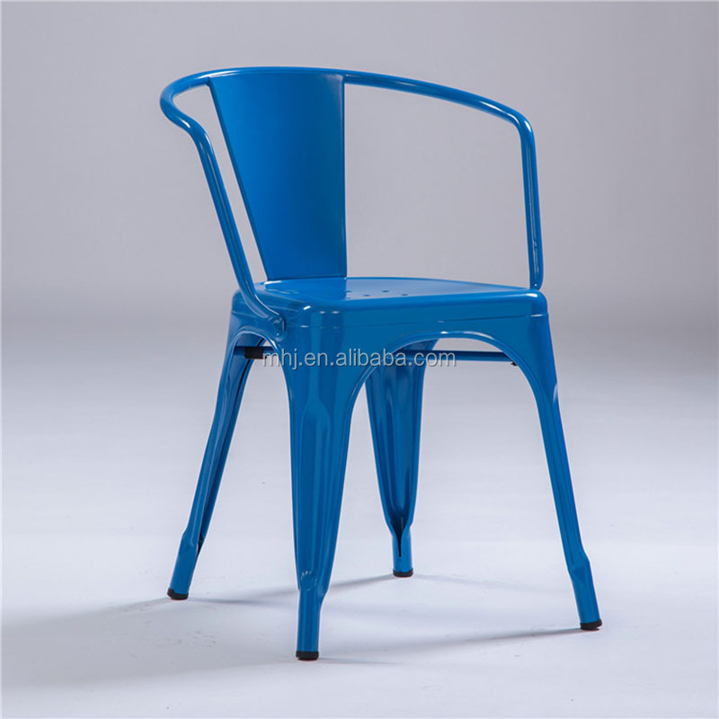 MHJ furniture - Multicolor Antique Iron Stackable Cafe Shop Bistro Tolixs Chair Leisure chair 9