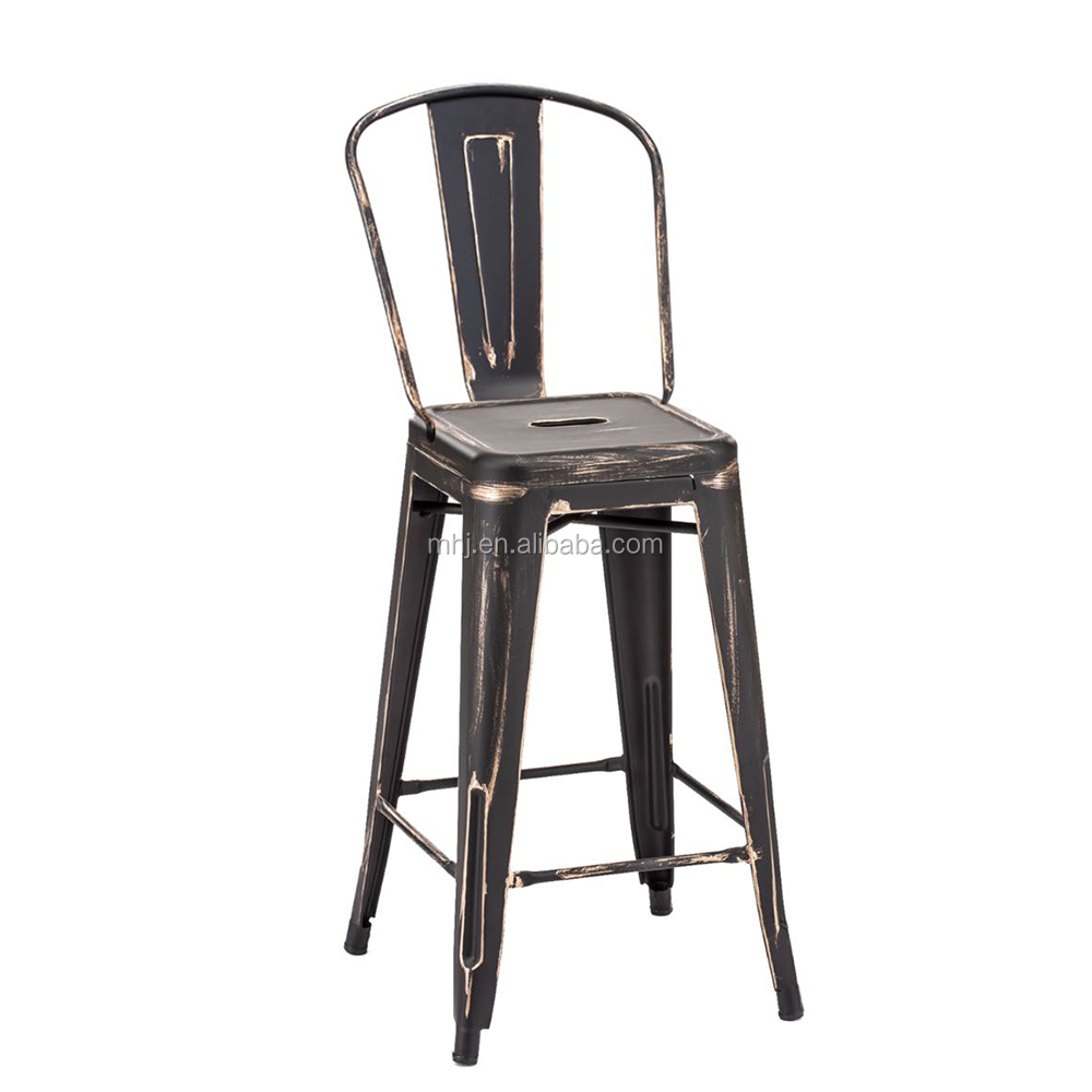 MHJ furniture - French Style High Back Tolixs Metal Dining Chair Cafe Bar Bistro Chairs Leisure chair 11