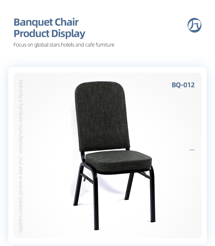 Wholesale interlocking fireproof banquet hall chairs durable black seat hotel restaurant chair
